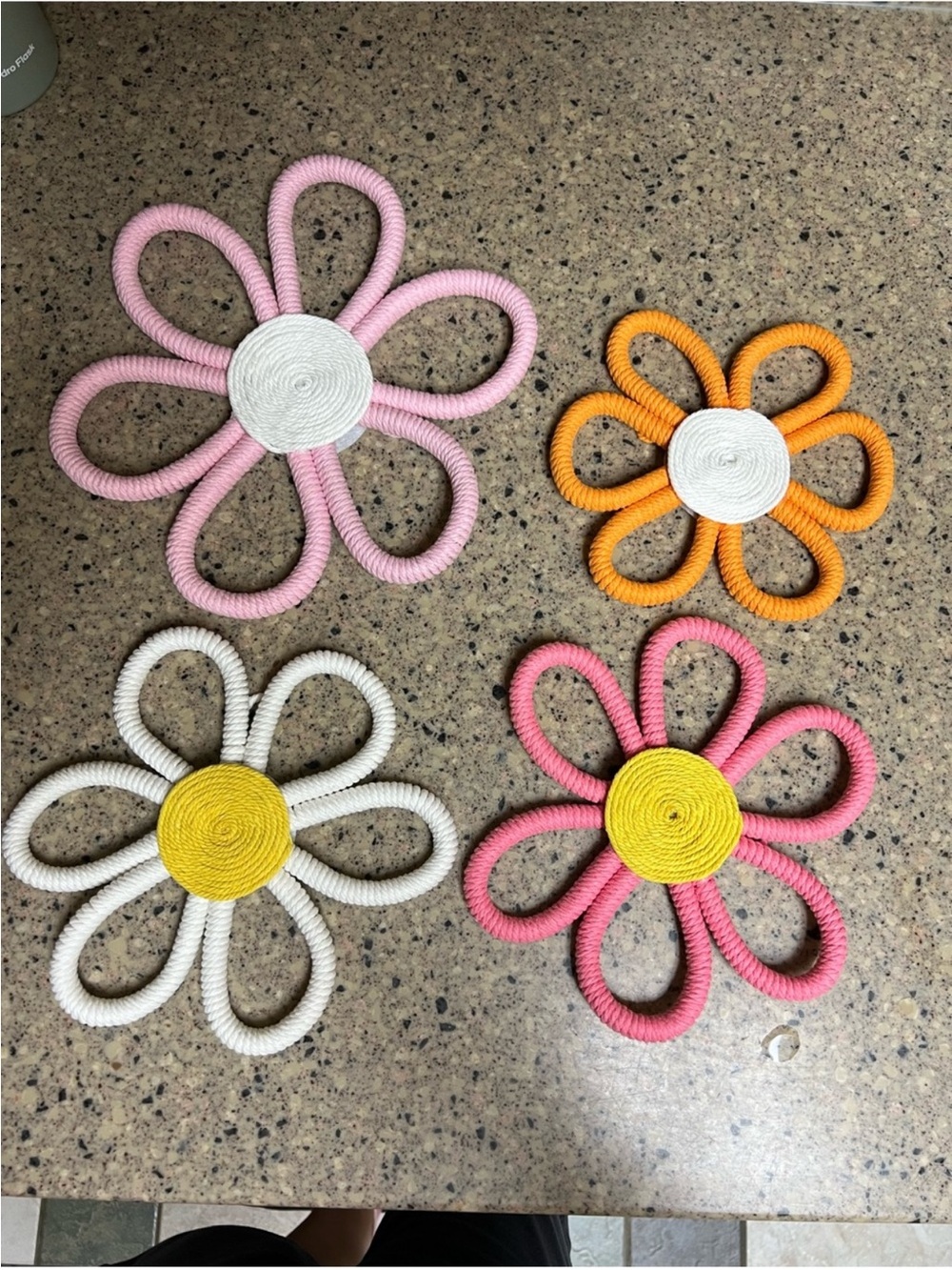 Set of 4 Flower Wall Art